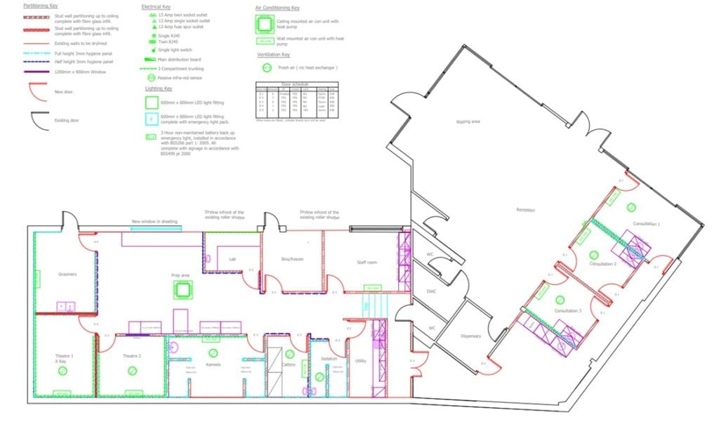 Floor Plan of our new practice | Heath Vets